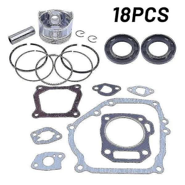 For Gx160 Gx200 168f 5.5/6.5hk 2-3.5kw 4-takts bensin generator trimmer motor 68mm stempelring pakning oljetetning ombygging