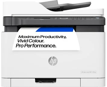HP Color Laser MFP 179fnw Färg Laserskrivare A4 HP Smart App - Kompakt multifunktionsskrivare med trådlösa funktioner