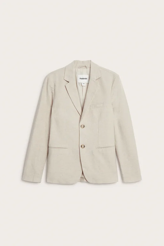 Kappahl | Blazer i linblanding Lys beige 140 | Barn