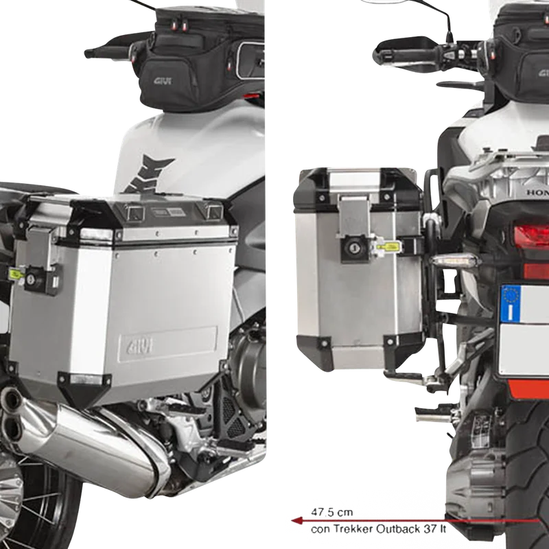 Givi PLR-CAM Monokey Cam-Side Rapid Release Side Bag Rack - Honda VFR 1200 X Crosstourer 2012-2018