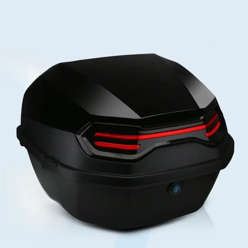 AliExpress - Boîte arrière de moto, bottes de Scooter, coffre Cool ABS + PP, étui solide pour casque complet, organisateur de rangement, boîte à 
