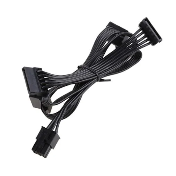 6-stifts till 4 SATA Hårddisk Ström för RM550x RM650x RM750x RM850x RM1000x
