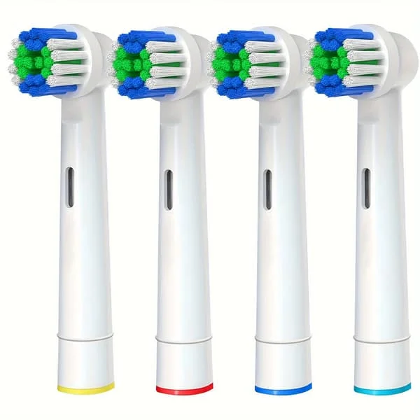 4-pak Elektriske Tandbørstehoveder til Oral B Tandbørster - Bløde Dupont-Børster, Til Voksne, Batterifri 4 stk