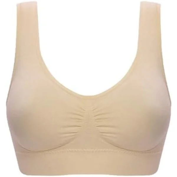 Sömlös Sport-BH för Kvinnor, Bekväm Trådlös Tränings Yoga-BH, Sov-BH för Flickor, Ultratunn Helkupa Crop Tops Shapewear Stretchiga BH:ar