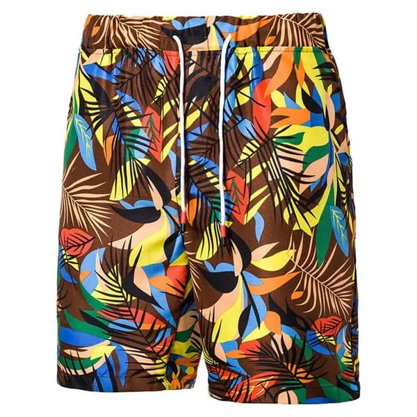Herre sommer plus size casual sport fem-punkts shorts strandshorts .