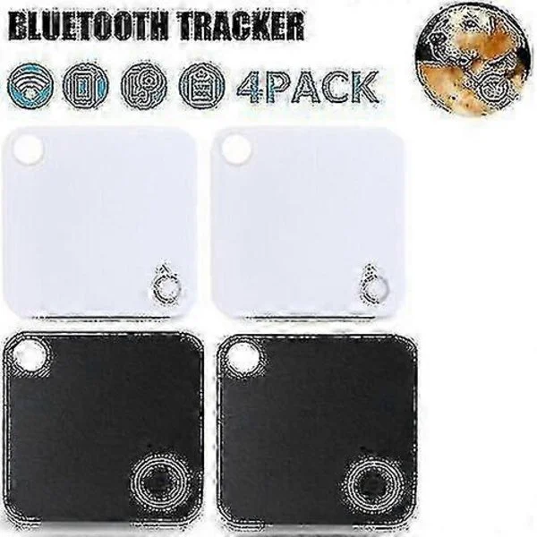 4-pack Tile Bluetooth-spårare - Utbytbart batteri, GPS-spårare, Nyckel- och Husdjurssökare