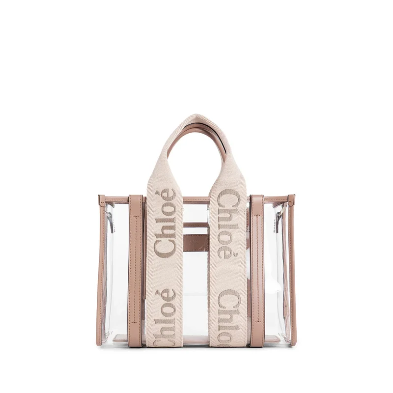 Woody Small Tote Bag In Jelly And Leather