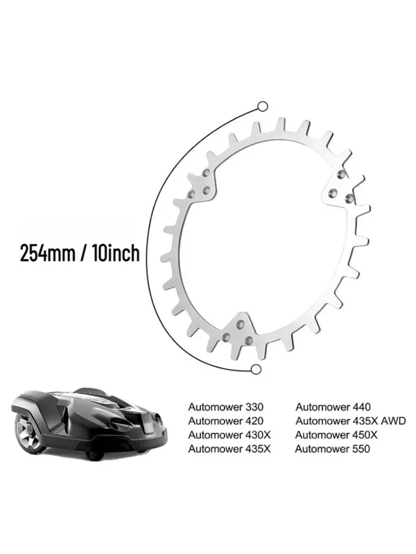 AliExpress - 2 Stück 254mm Roboter-Rasenmäher-Spikes mit 12 Schrauben für Husqvarna Automower 330 420 430X 435X 440 450X 435X AWD