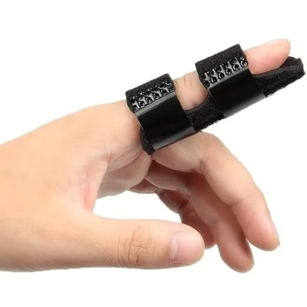 Fingerstöd / fingerskena med kardborre Black