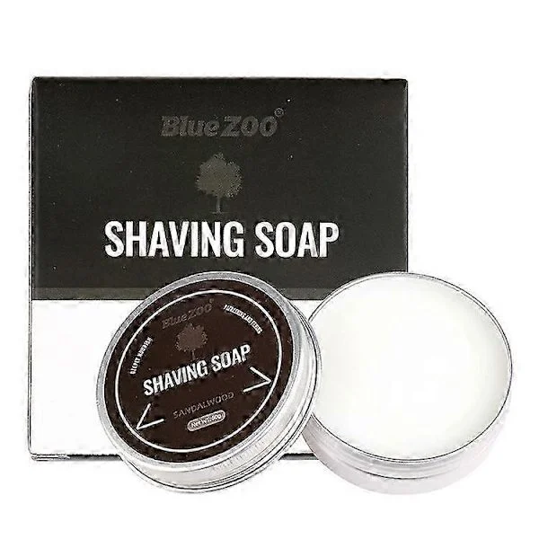Barbersæbe til mænd Skæg sæbe creme Mænds barbercreme Fugtgivende barbersæbe Ansigtspleje til mænd til alle hudtyper