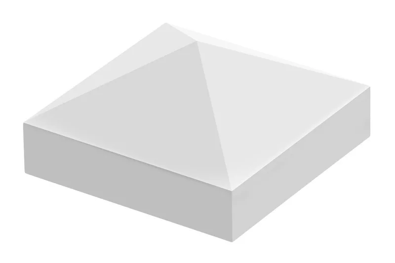 Jabo Arnö 26034 Stolplock pyramidform, vitt 125x125 mm, Utemiljö