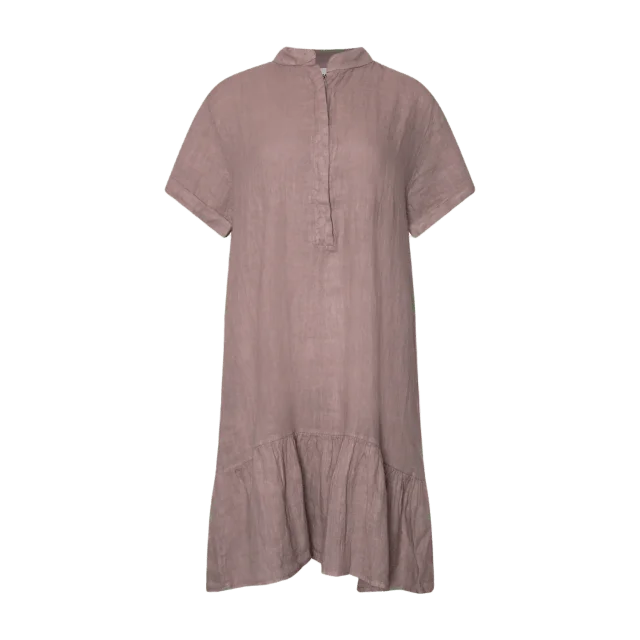 Tiffany Epsi, Short Dress, Linen - Dust Lavender Klänningar Dam Lila L-XL