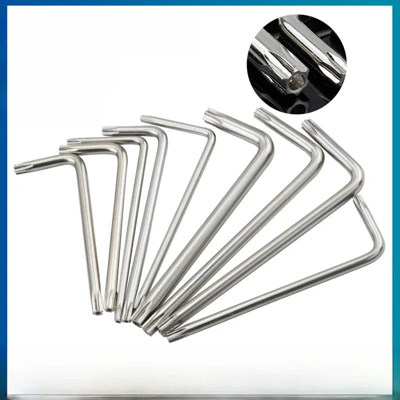 AliExpress - Outil à main clé Torx clé étoile de Type L nickelée T6 T7 T8 T10 T15 T20 T25 T30 clés Torx de sécurité inviolables