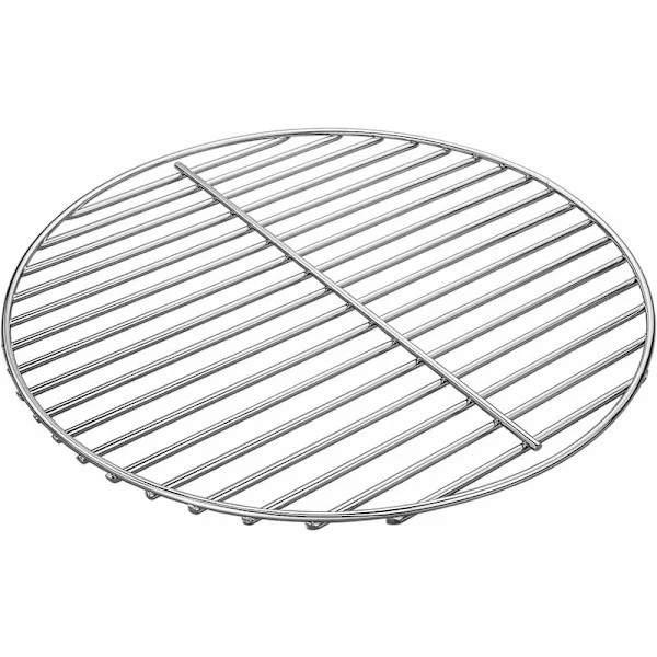 7440 34CM Lys Nikkelbelagt Stål Kogerist til Weber Kulkedel 47CM Kulgrill, Weber One-Touch, Bar-B-Kettle, Smokey