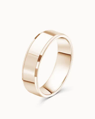 Alliance Samuel pour Homme Or Rose 18 Carats - Design Vintage de Vanbrun