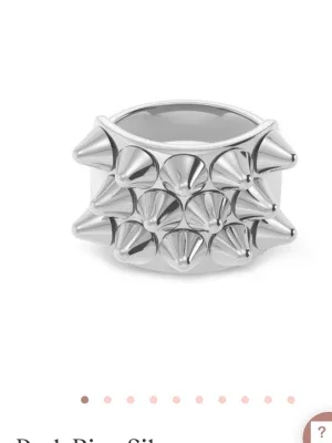 Silvrig peak ring Edblad