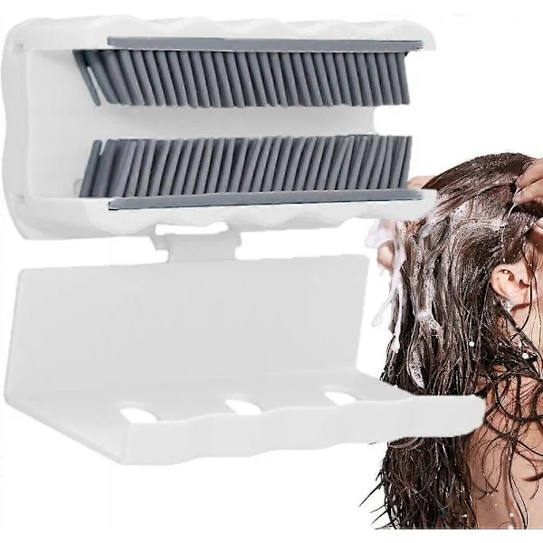 Reusable Shower Wall Hair Collector, Silicone Storage Shower Hair Catcher, Non-Slip Removable Hair Gripper, Bathroom Shower Hair Catcher, Shower Hair