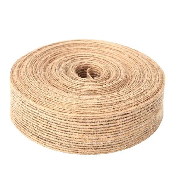 Jute säckväv bandspole - 10m x 2,5cm: Hem bröllop dekoration