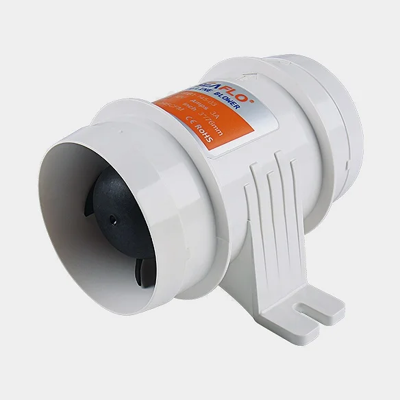 Wentylator komory silnika SEAFLO In-Line Blower, 24 V, inline, Ø75 mm (3") - Ø75 mm (3"), 4.1 m³/minut - Jachtowa