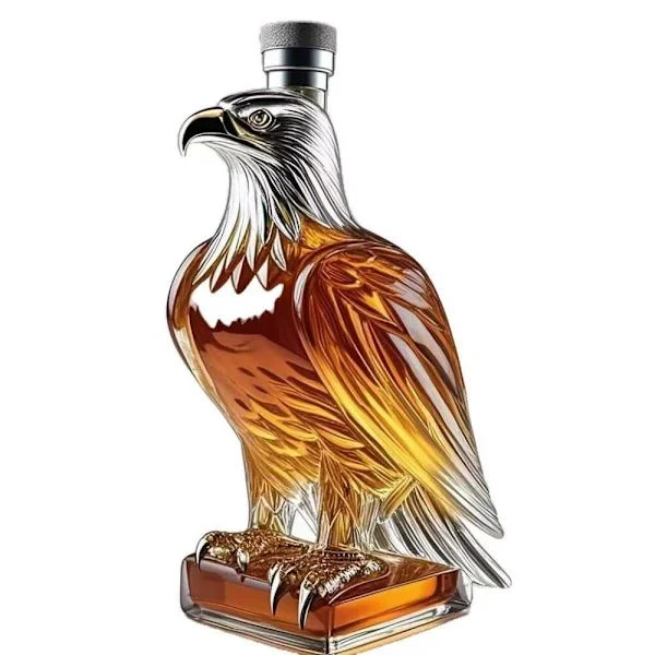 350ml Whiskey Karaff Bald Eagle Form Vinflaska Styrka Symbol Karaff Eagle Spritflaska Frihetsgåva Den bästa gåvan för vinälskare
