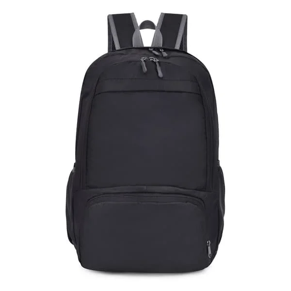 Ultralight Foldable Backpack, Waterproof Unisex Backpack, Comfort and Lightness, Outdoor Hiking, Camping and Cycling, Black