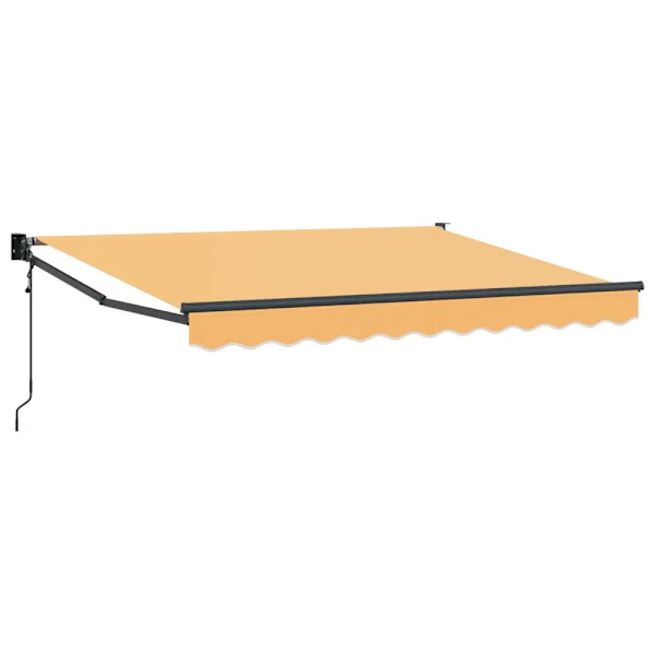 Elektrisk Retraktabel Markis Sand 100% Polyester och Aluminium