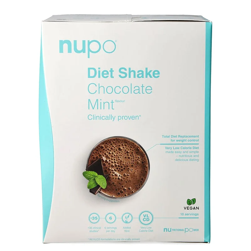 Nupo Diet Shake Chocolate Mint, Sport & Velvære, Vægtkontrol, Kost- Og Måltidserstatning