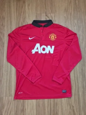 Authentic Retro Manchester United långärmad matchtröja