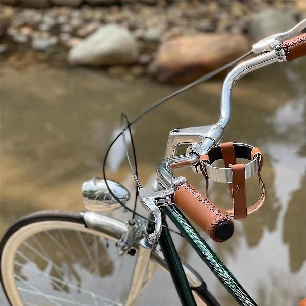 Retro Cykelstyre Kaffekopp Aluminiumlegering Vattenkopphållare Mjölk Te Kopphållare Vattenkokare Rack