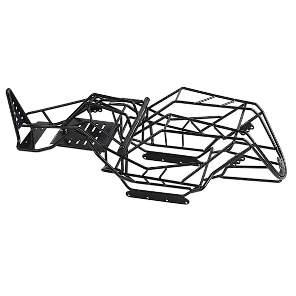 Svart metallsvetsad rullbur ram kaross chassi för Axial Wraith 1/10 skala RC-bil Svart