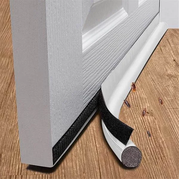 Dörrtätningslist ljudisoleringslist dörrkarm vindrutelist fönster värmeisolering list fönster dörrspringa blockerare ren vit 3*94cm