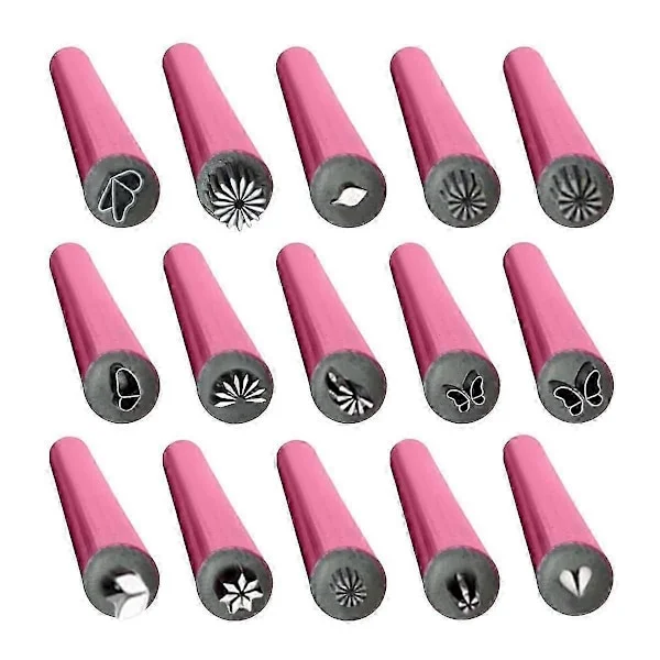 15 stk. Nail Art Stempel Pen Sæt, Blomster Negle Stempel Pen, Negle Art Stempel Kit, Negle Art Værktøj Med Forskellige Mønstre