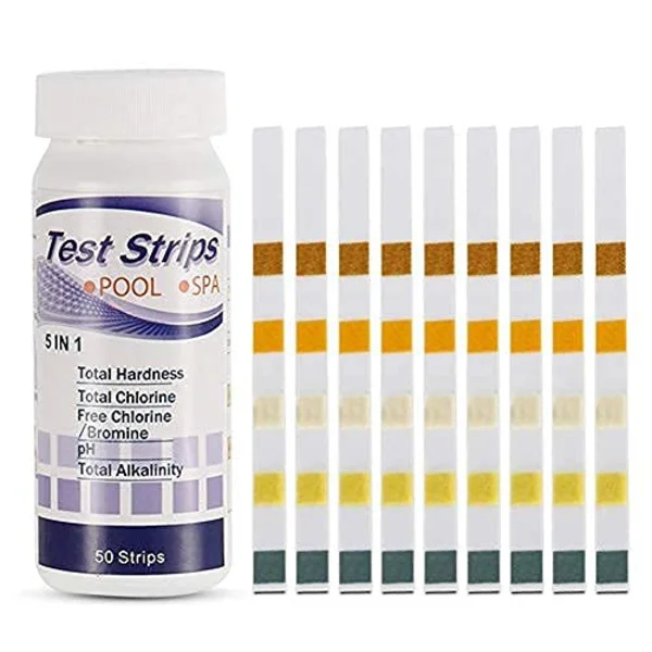 50 / 100 st Vattenteststickor, 5 i 1/6 i 1/7 i 1/10 i 1 Pool- och spateststickor Bästa kitet för noggrann testning av vattenkvalitet hemma