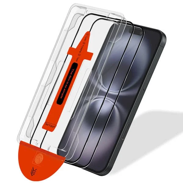 2-pack iPhone 16 Plus skärmskydd - Härdat glas | [Automatisk installation] - Bubblafri iPhone 16 Plus Iphone 16 Plus