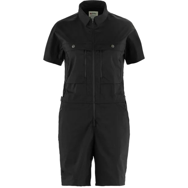 Fjällräven Women's Hoja Field Suit in Black/Schwarz, G-1000 | Size: XL