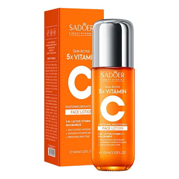 Fem-i-ett C-vitamin Multi-Effekt Reparerande C-vitamin Hudvårdsset, Kräm och Lotion 100ml