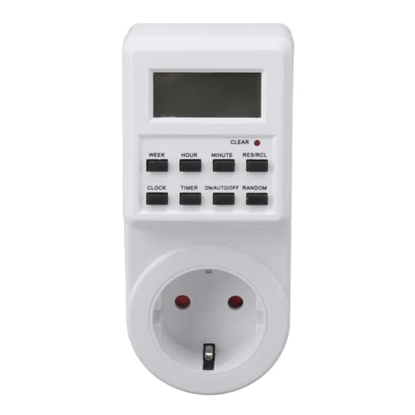 Indendørs Mini Stikkontakt Timer Digital Nedtællingstimer Stikkontakt Indendørs Tidsindstillet Strømafbryder med Nedtællingsbeskyttelse EU Stik 230V 