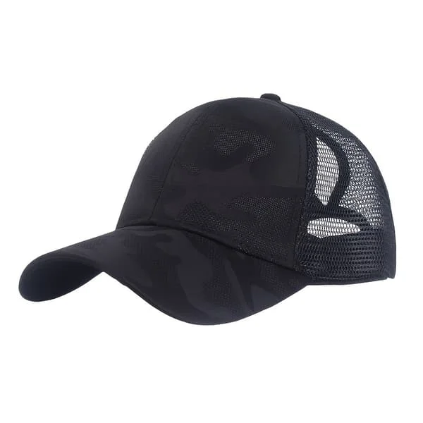 Vår Sommar Dam Ponytail Baseball Kepsar | Mesh Solhatt Löpar Snapback Hatt Dam Justerbar Utomhus Visir Hattar