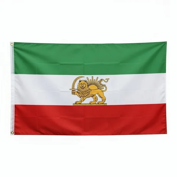Iran Flagga Lejon (Innan Revolutionen) - 150 x 90 cm
