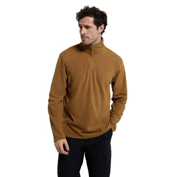 Mountain Warehouse Mens Camber II Half Zip Fleece Top XXL Senapsgul