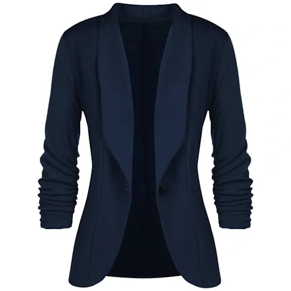Kavaj med jerseykrage, långärmad, slim fit, dam, kort kavaj M