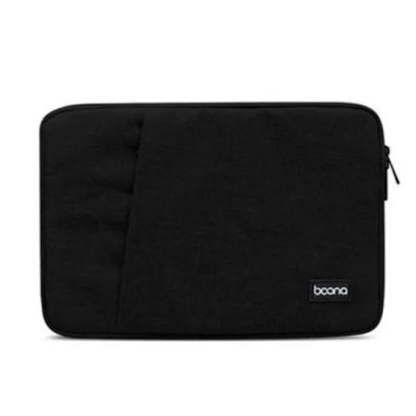 Baona Datorfodral 12.5" Med Ficka - Svart