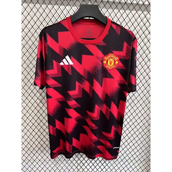 25-26 Manchester United F.C. Tränings T-shirt inför Match i Vit Färg S-4XL