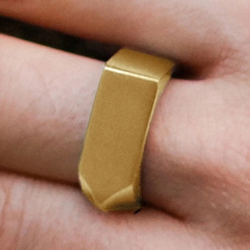 Gold-Tone Vincent Ring for Men - Steel rings