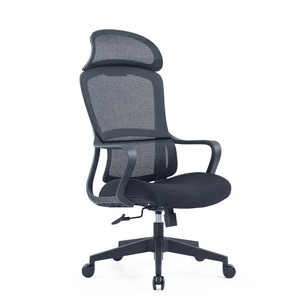 Ergonomisk kontorsstol / skrivbordsstol / arbetsstol med huvuds
