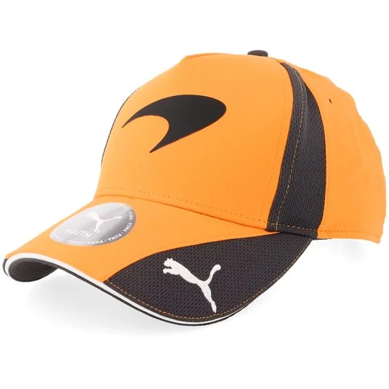 Formula One - Motor Orange adjustable Cap - McLaren F1 26 Team Papaya A-Frame Adjustable @ Hatstore Orange Youth 53-56cm