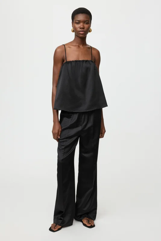 Soft Goat - Silk pants - Silk pants women - XS - Black