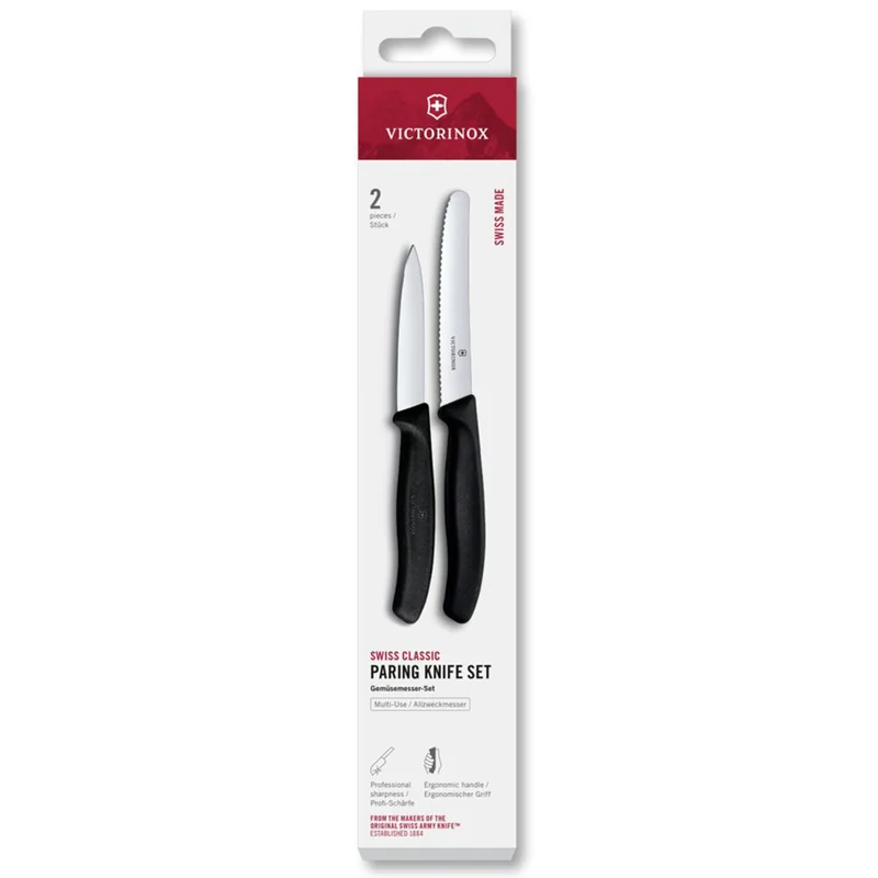 Victorinox Swiss Classic knivsett 2 deler, svart