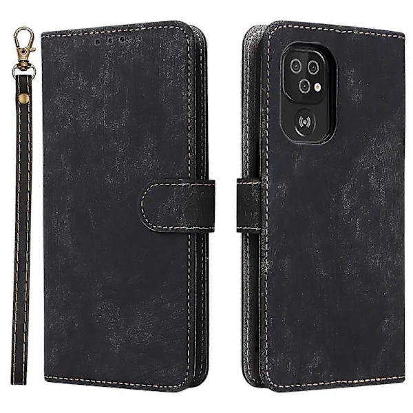 Lommeboktelefondeksel for Doro 8100 8200 PU-skinn flip-deksel stativ
