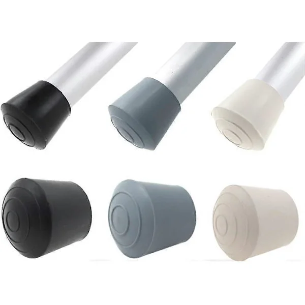 16x Gummiføtter Møbelbeskyttere - Mange Størrelser & Farger Tilgjengelig - Perfekt for Bord & Stoler 14 mm Svart! Svart 14 mm
